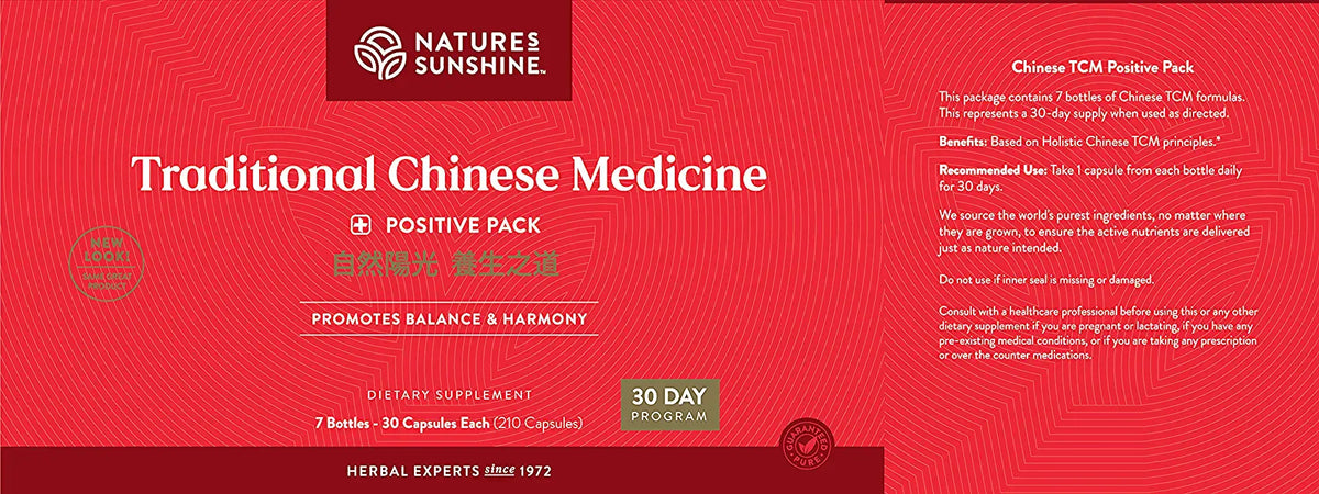 Nature's Sunshine Chinese Positive Pack TCM