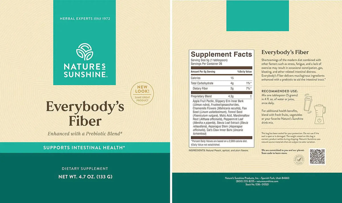 Natures Sunshine Everybody's Fiber