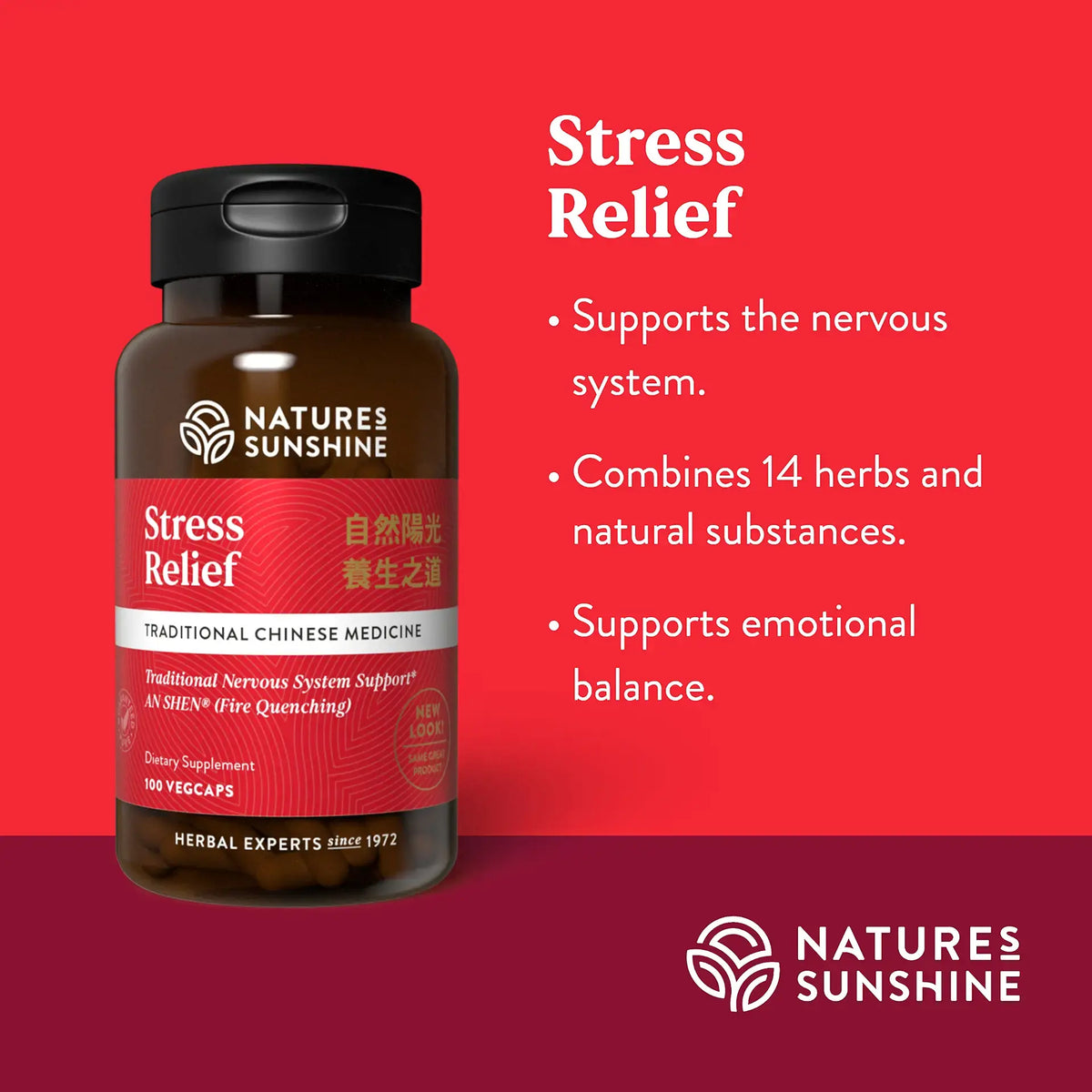 Stress Relief, Chinese (100 caps)