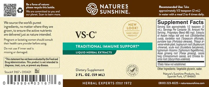 Nature's Sunshine VS-C® Liquid (2 fl. oz.) - Nature's Best Health Store