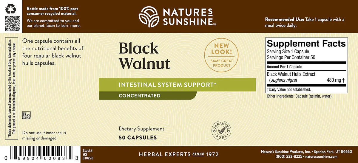 Nature's Sunshine Black Walnut ATC