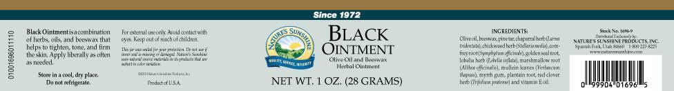 Nature's Sunshine Black Ointment (1 oz. jar) - Nature's Best Health Store