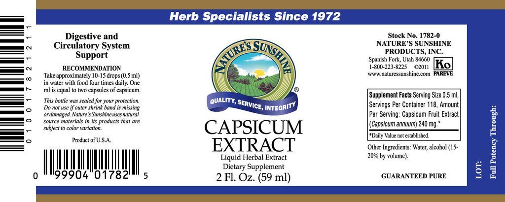 Nature's Sunshine Capsicum Extract (2 fl. oz.) - Nature's Best Health Store