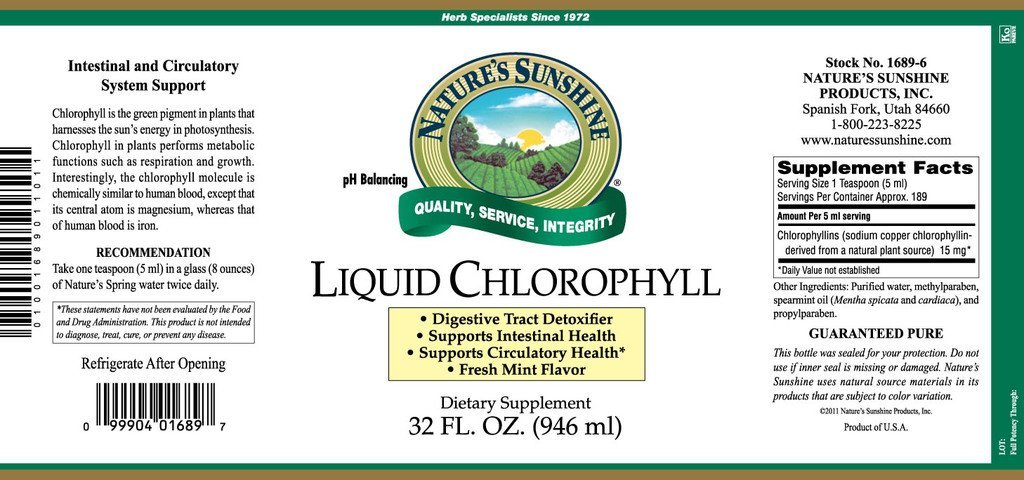 Nature's Sunshine Chlorophyll , Liquid (32 fl. oz.) - Nature's Best Health Store