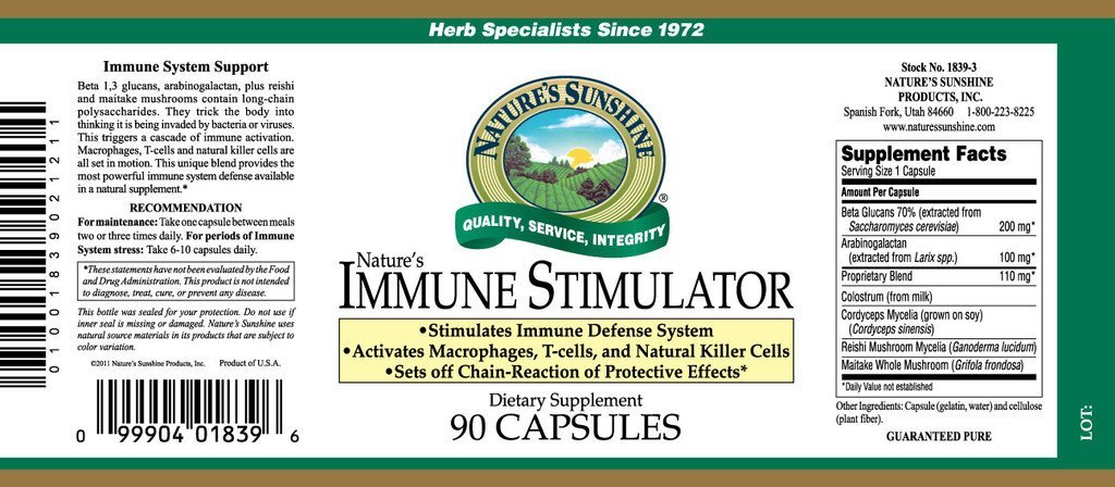 Nature's Sunshine Immune Stimulator (90 caps) - Nature's Best Health Store