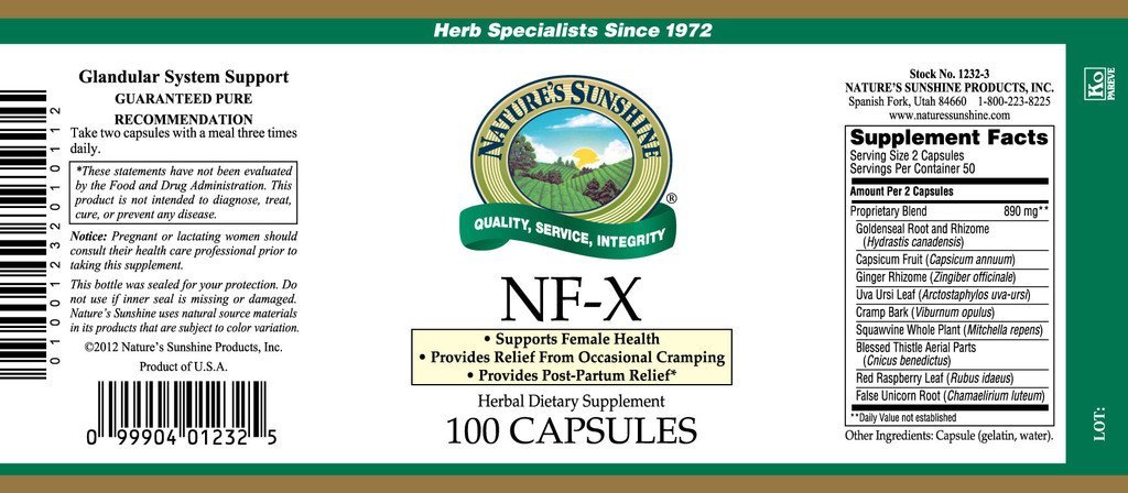 Nature's Sunshine NF-X (100 caps) - Nature's Best Health Store