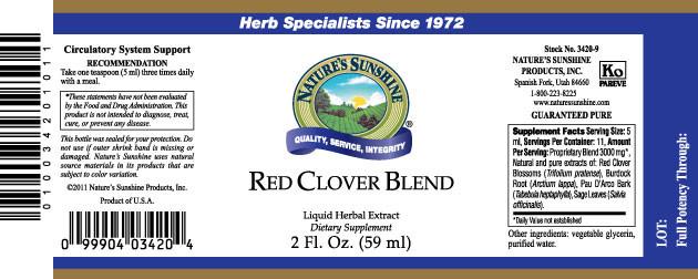 Nature's Sunshine Red Clover Blend (2 fl. oz.) - Nature's Best Health Store
