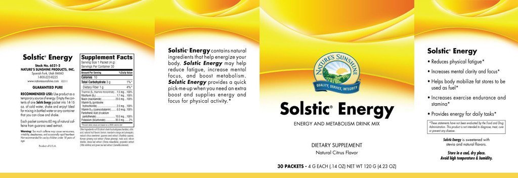 Solstic Energy (30 packets) - Nature's Best Health Store