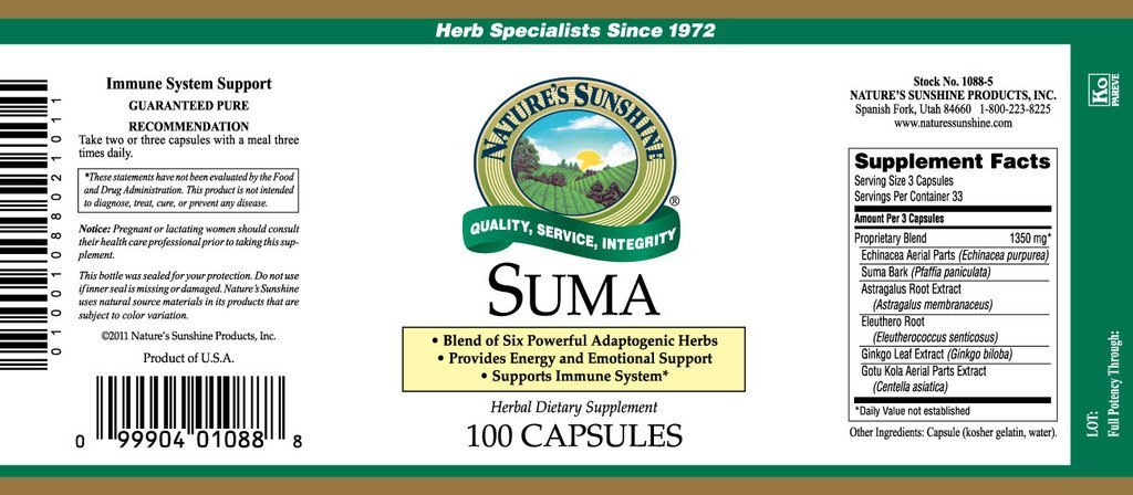 SUMA Combination (100 caps) - Nature's Best Health Store