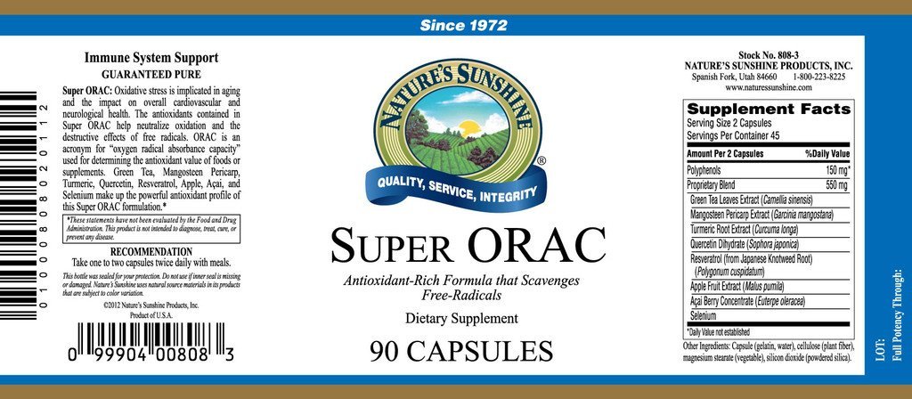 Super ORAC Antioxidant (90 caps) - Nature's Best Health Store
