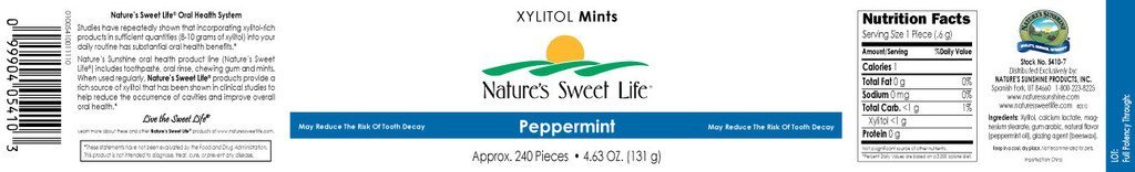 Xylitol Mints (Peppermint) (240) - Nature's Best Health Store