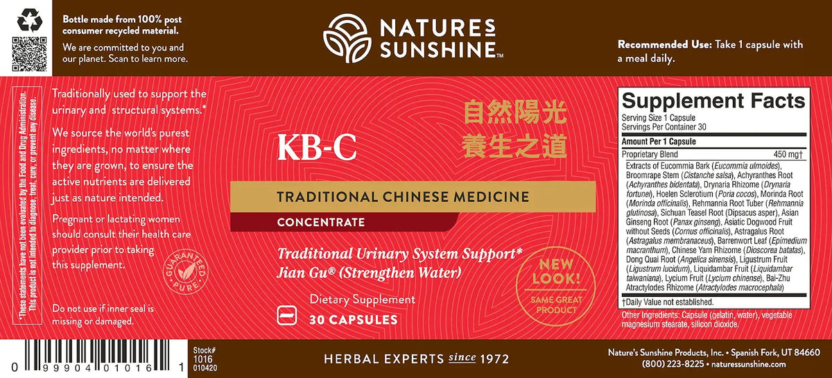 Nature's Sunshine KB-C TCM Conc. (30 caps)