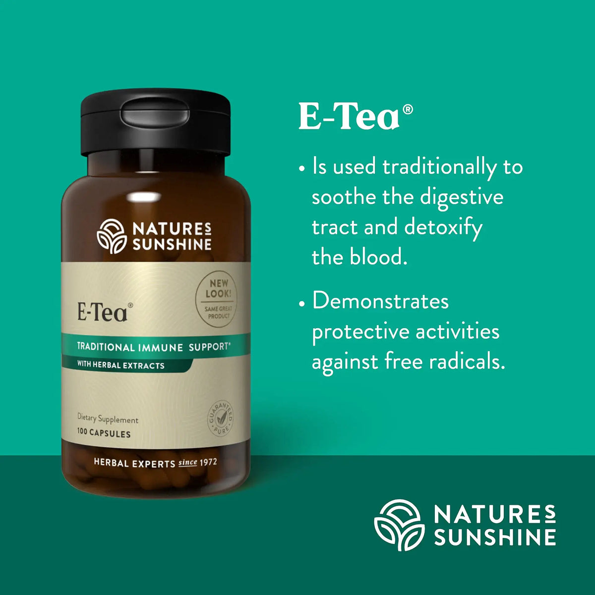 Nature's Sunshine E-Tea (100 caps)