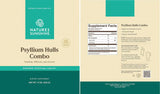Nature's Sunshine Psyllium Hulls Combo supplement package with text and branding.