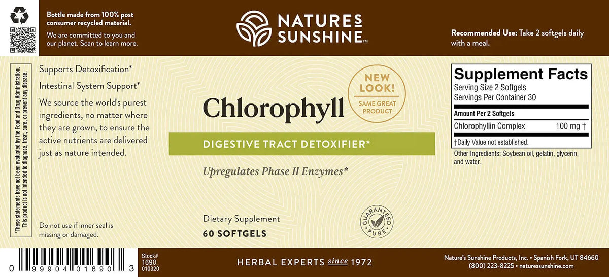 Nature's Sunshine Chlorophyll (60 softgel caps)