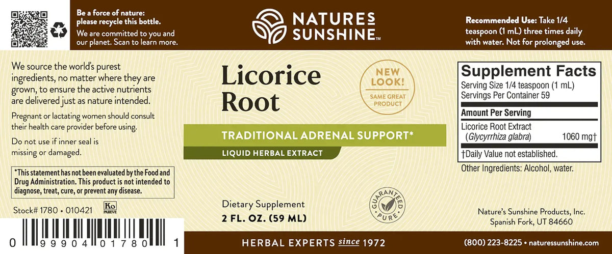 Nature's Sunshine Licorice Root Extract (2 fl. oz.) - Nature's Best Health Store