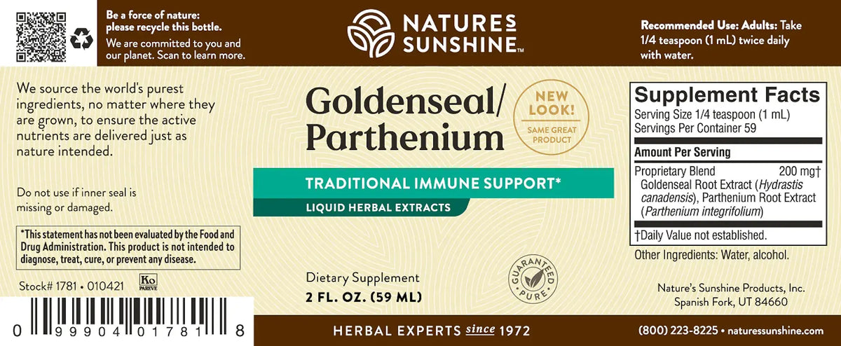 Nature's Sunshine Golden Seal/Parthenium Extract (2 fl. oz.)