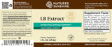Nature's Sunshine LB Extract supplement label with text and branding.