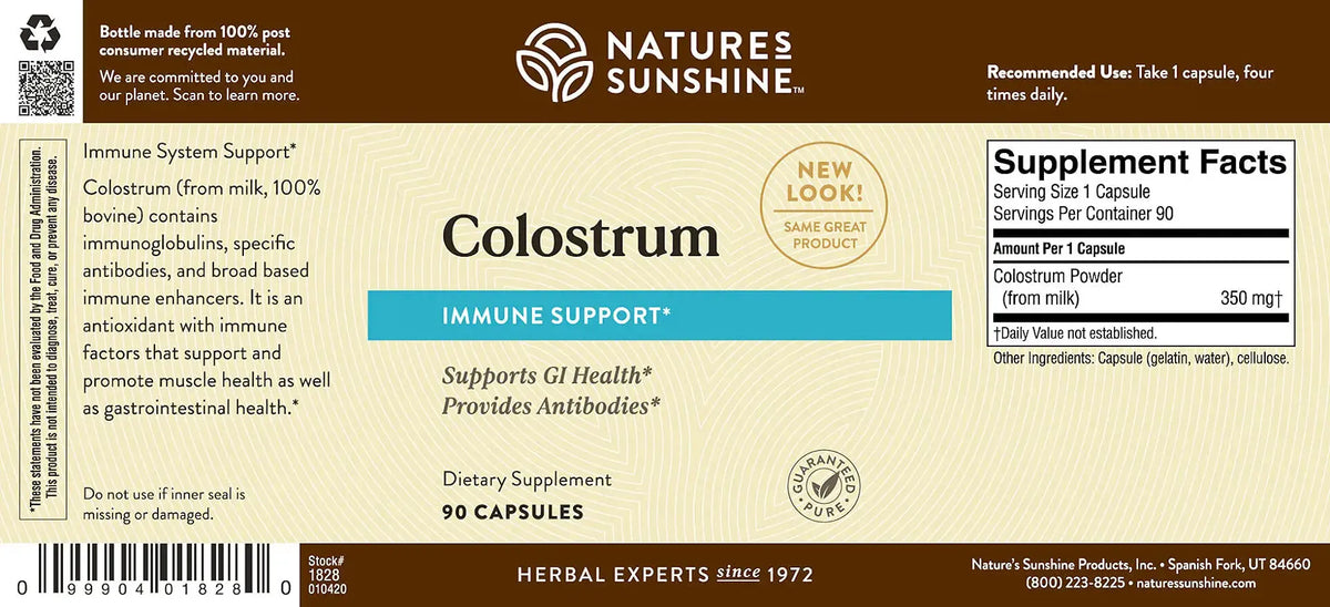 Nature's Sunshine Colostrum Dietary Supplement