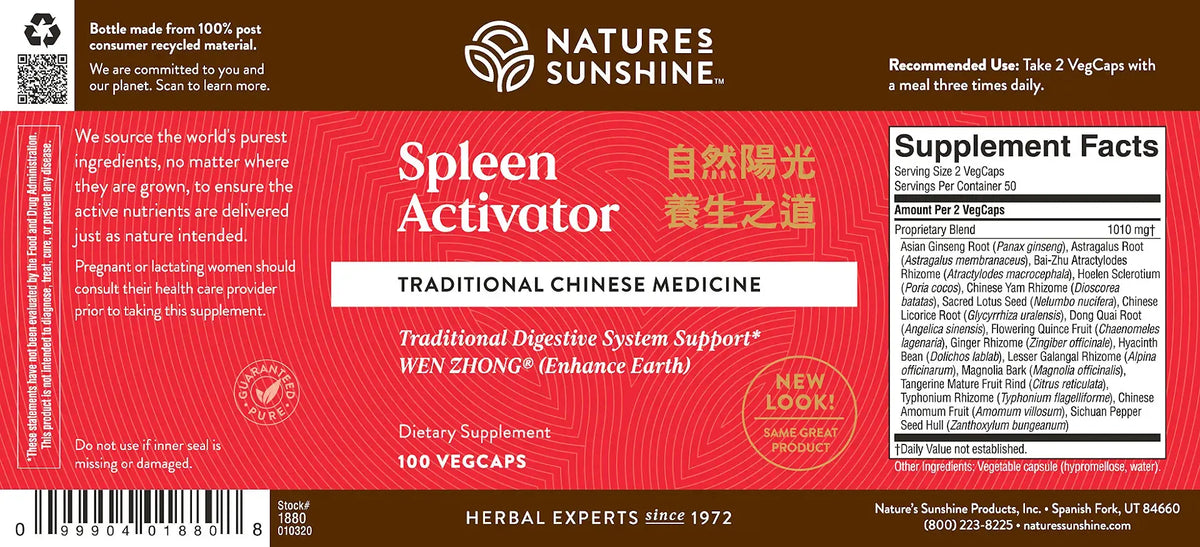 Spleen Activator, Chinese (100 caps)