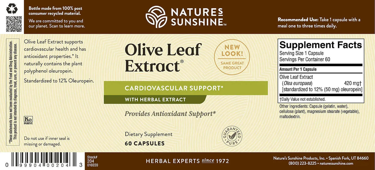 Nature's Sunshine Olive Leaf Extract