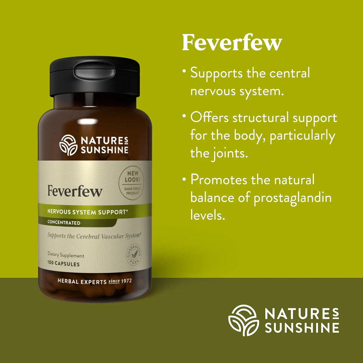 Nature's Sunshine Feverfew Conc. (100 caps)