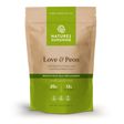 A 1 lb stand-up pouch of Nature's Sunshine Love & Peas protein meal replacement powder, featuring a kraft brown and green design on a white background.