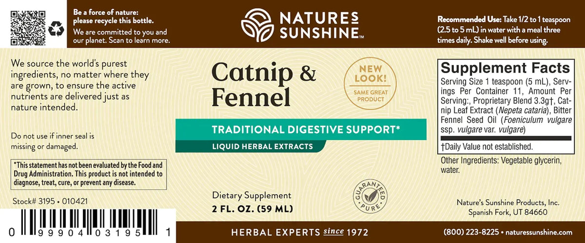 Nature's Sunshine Catnip & Fennel (2 fl. oz.)