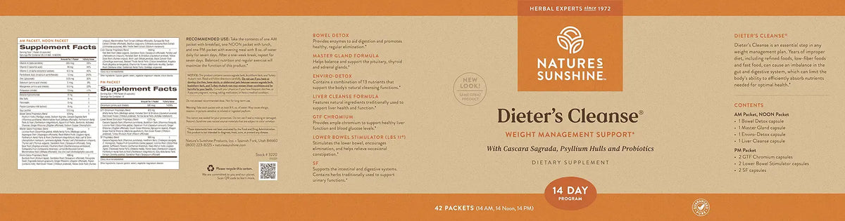 Nature's Sunshine Dieters Cleanse 