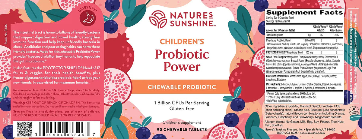 Nature's Sunshine Heroes Probiotic Power (90 Chewable Tablets)