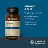 Nature's Sunshine Vitamin A & D (10,000/400 IU) (100 softgel caps)