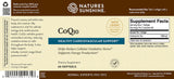 Natures Sunshine CoQ10 supplement label with text and branding.