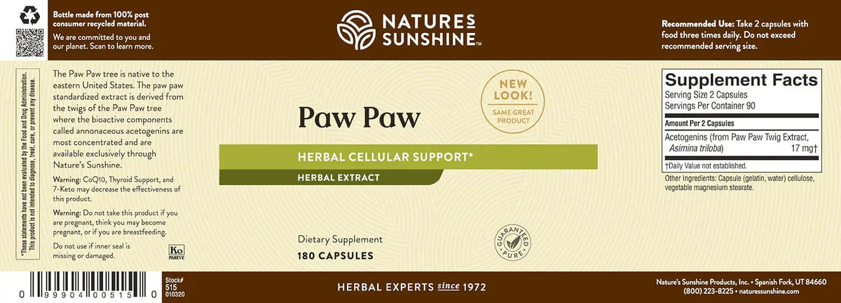 Nature's Sunshine Paw Paw 