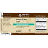 Natures Sunshine Notozimes Plus dietary supplement box, featuring a brown and beige label with a teal accent banner and Supplement Facts panel.