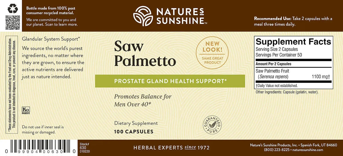 Nature's Sunshine Saw Palmetto (100 caps)