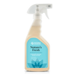 A bottle of Nature's Fresh air natural cleaning spray by Nature's Sunshine, featuring a beige plastic bottle with a light blue and white label, and a clear trigger spray top, set against a plain white background.
