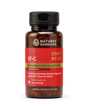 A bottle of Nature's Sunshine IF-C Traditional Chinese Medicine dietary supplement capsules, featuring a red label and black cap on a white background.