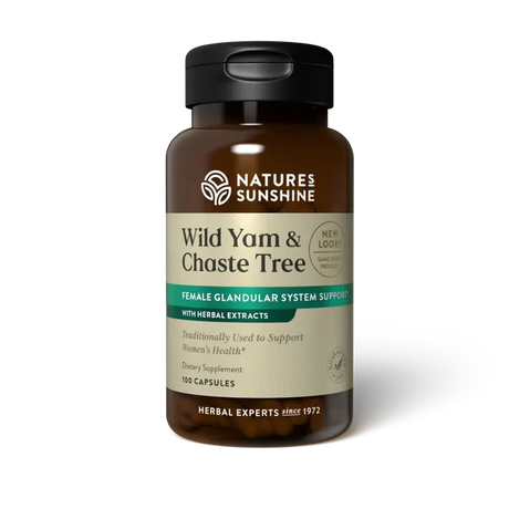 Nature's Sunshine Wild Yam & Chaste Tree (100 caps) - Nature's Best Health Store