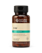 A bottle of Natures Sunshine 5-W Women's Health dietary supplement, containing 100 capsules, shown on a clean white background.