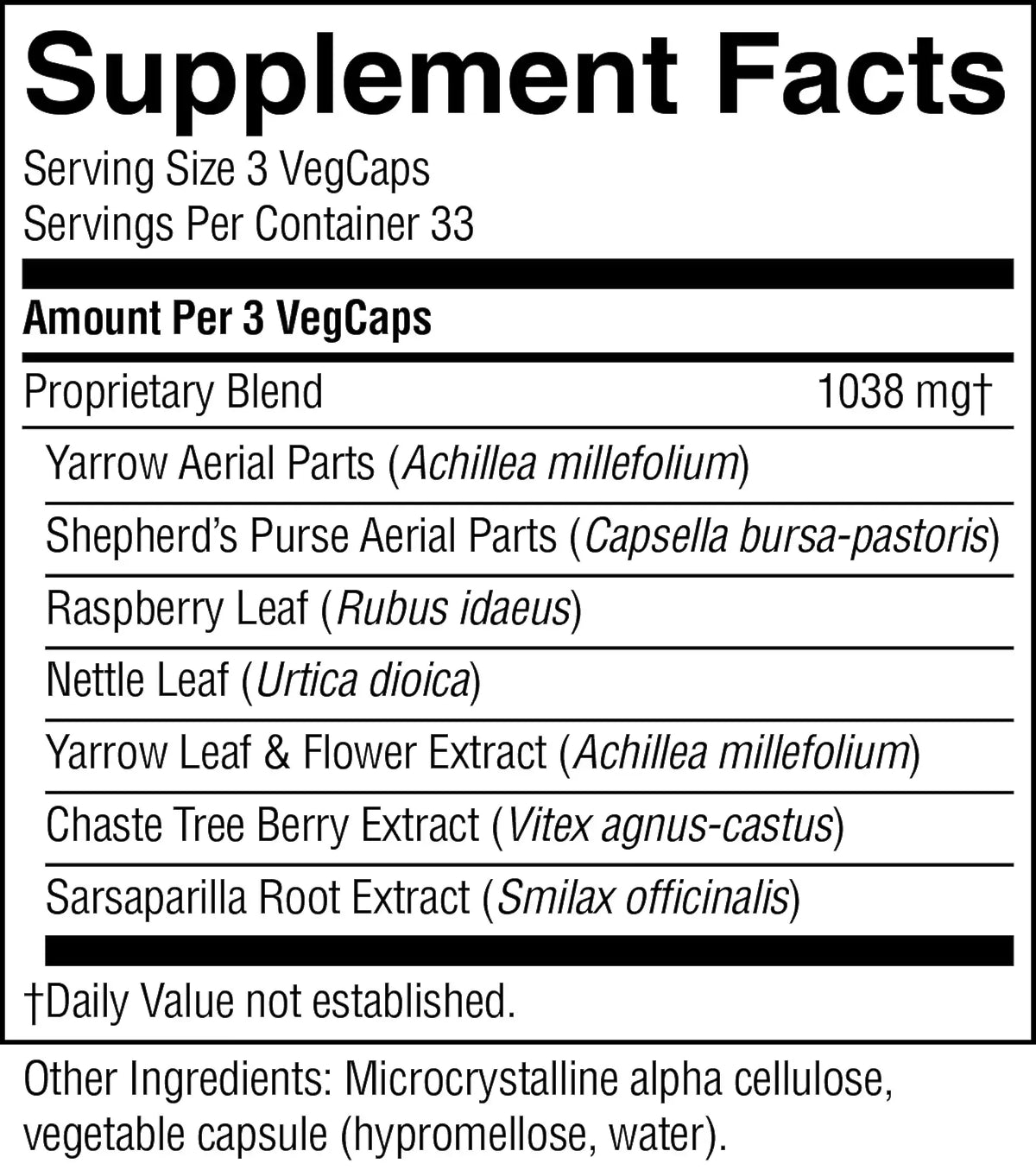 Nature's Sunshine Menstrual Reg (100 caps)