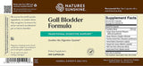 Nature's Sunshine Gall Bladder Formula supplement label with text and branding.