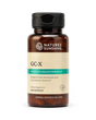 A bottle of Nature's Sunshine GC-X Digestive Health Formula dietary supplement, containing 100 capsules, shown on a clean white background.