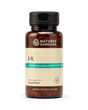 A bottle of Natures Sunshine I-X Traditional Circulatory Support dietary supplement, containing 100 capsules, on a clean white background.