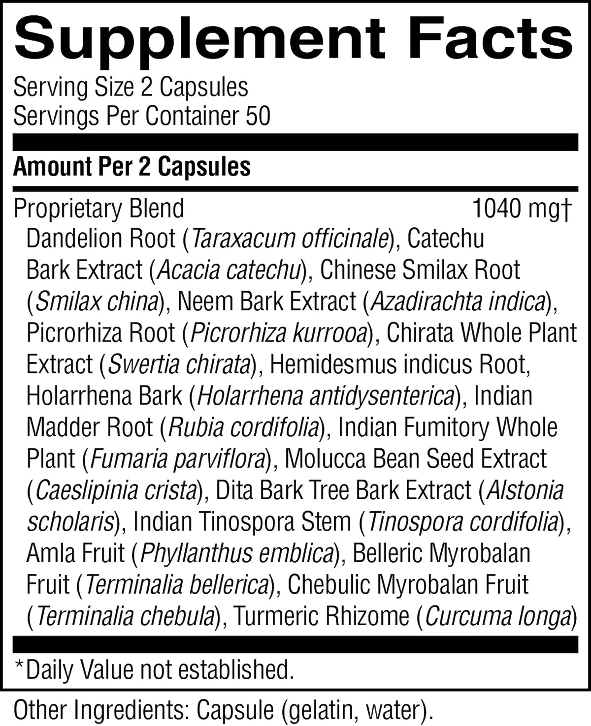Nature's Sunshine Skin Detox, Ayurvedic (100 caps)