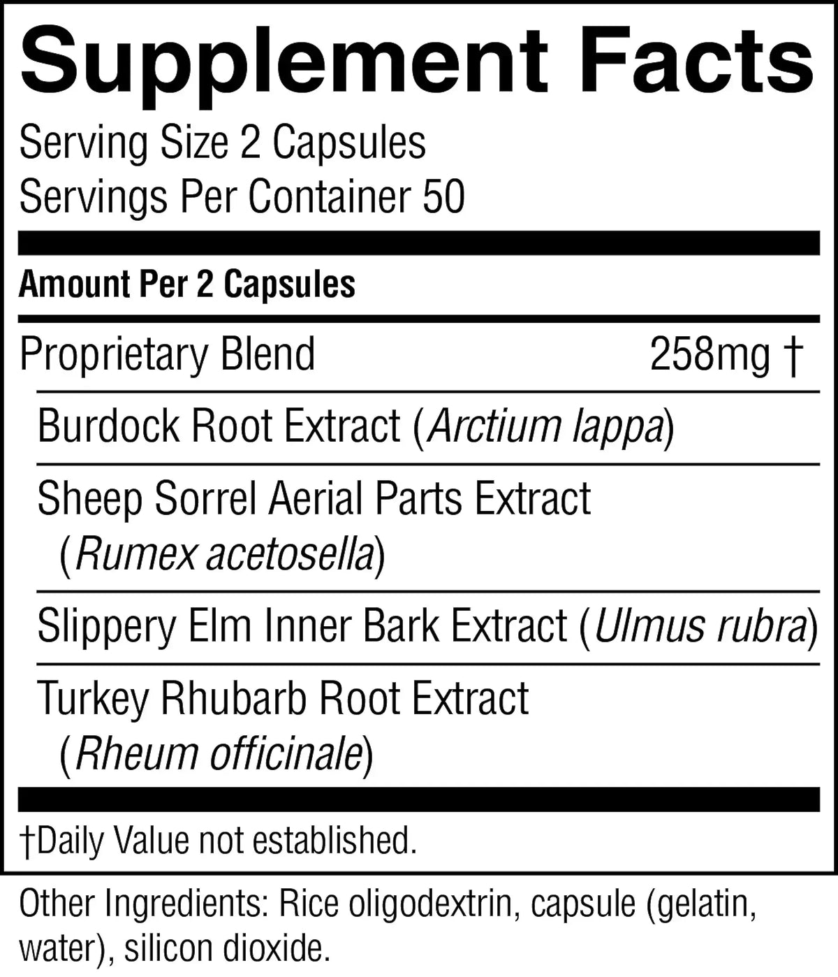 Nature's Sunshine E-Tea (100 caps)