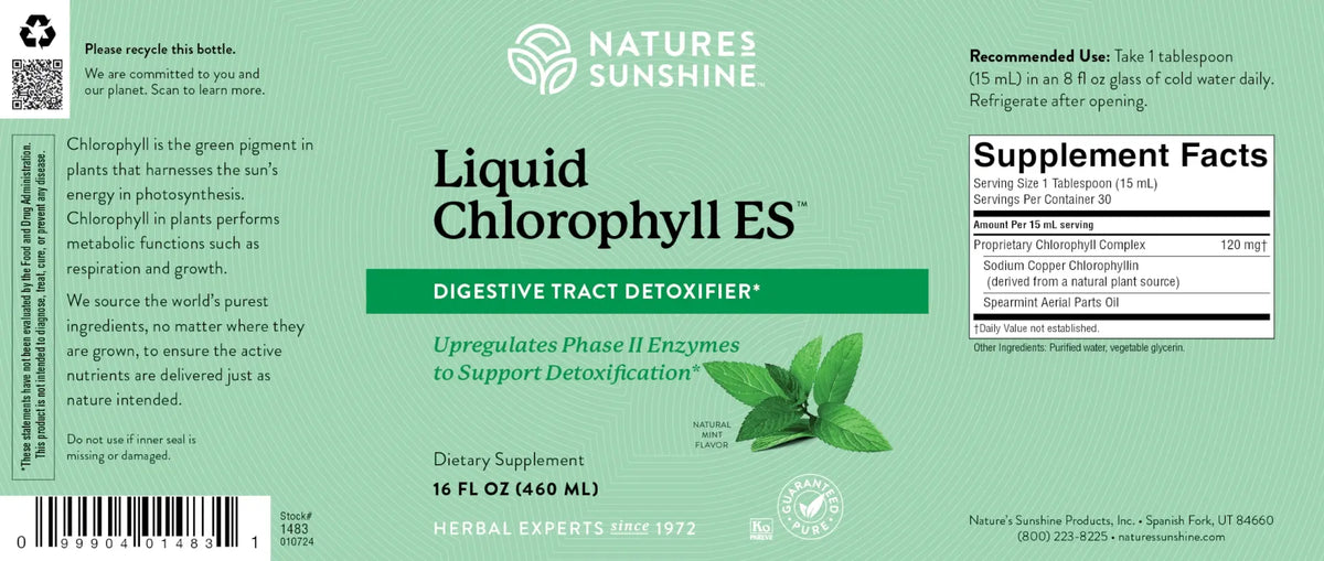 Chlorophyll supplement facts