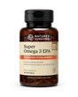 A bottle of Nature's Sunshine Super Omega 3 EPA dietary supplement, containing 180 softgels, on a clean white background.