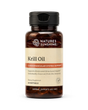 Nature's Sunshine Krill Oil dietary supplement bottle, 60 softgels, on a clean white background.