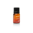 A small amber glass bottle of Tei-Fu Skin Conditioner essential oil with a black cap, centered on a white background.