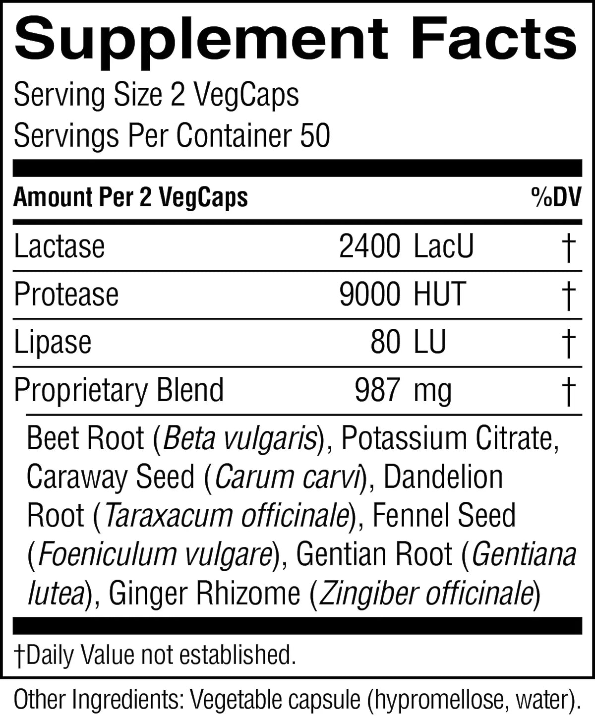 Nature's Sunshine Lactase Plus (100 caps)